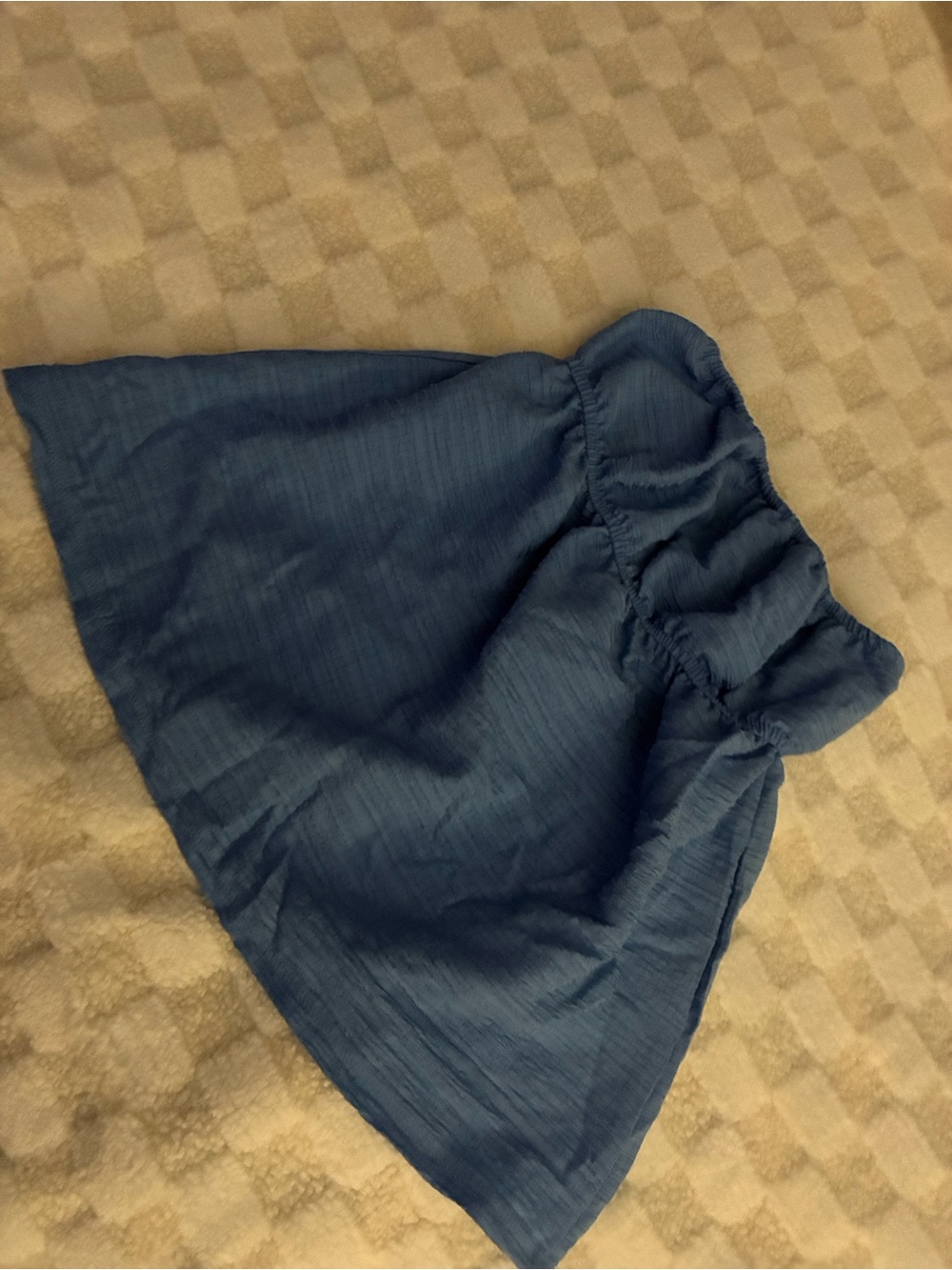 Love Blue Elastic tube top